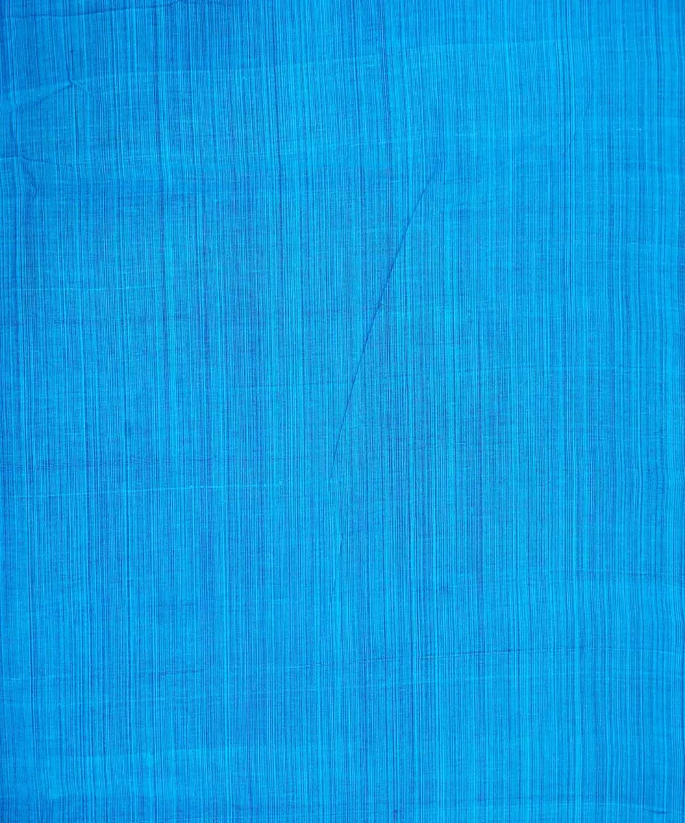 0.7m Blue handwoven cotton stripes mangalgiri fabric