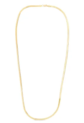 10K Gold 2.8mm Herringbone Necklace