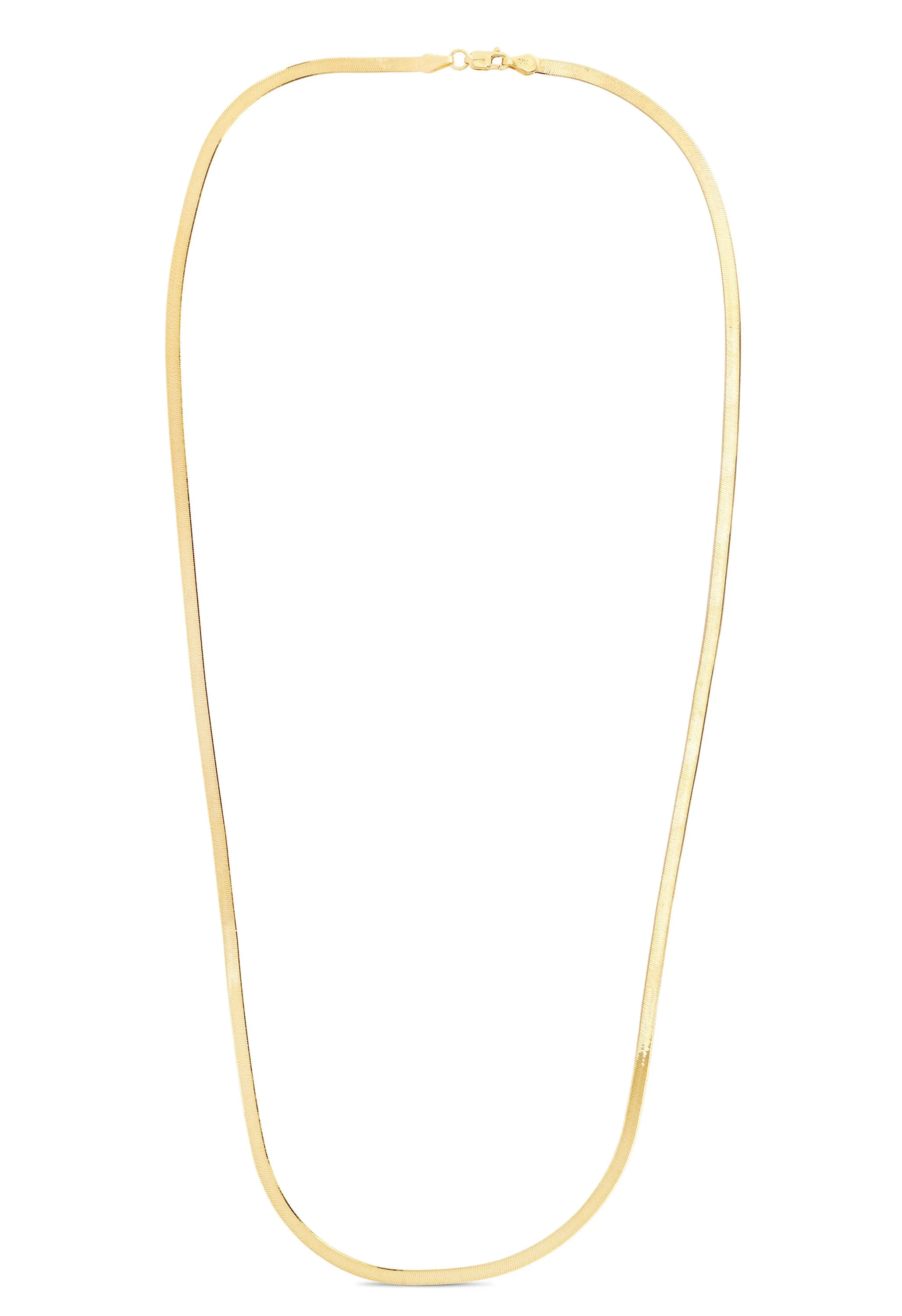 10K Gold 2.8mm Herringbone Necklace