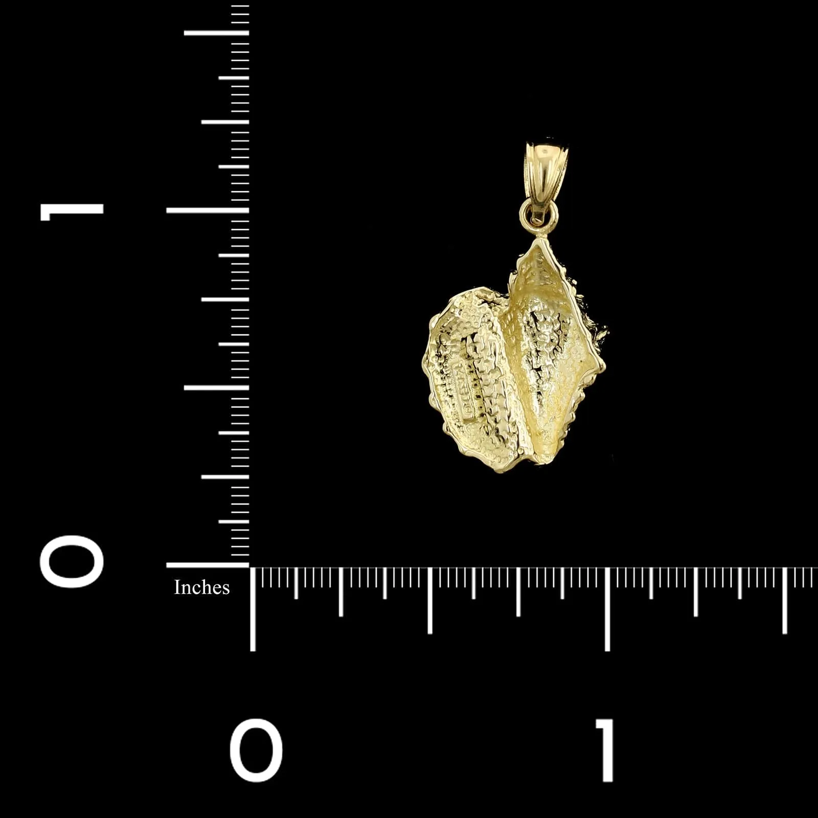 14K Yellow Gold Estate Conch Shell Charm