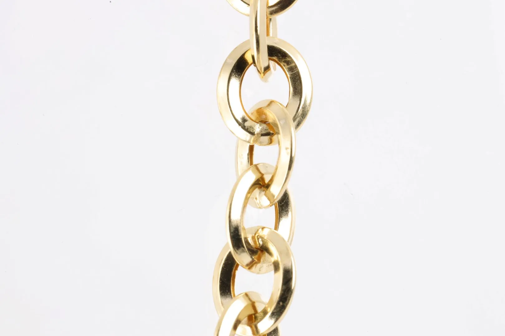 18" Yellow Gold Cable Chain Necklace (10.75g.)