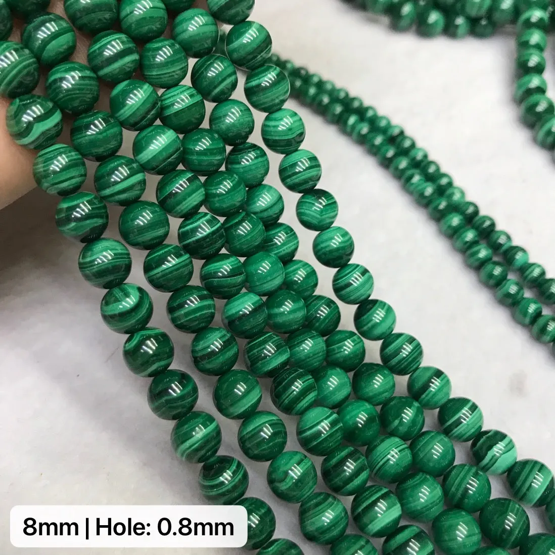 4-10mm Top Quality Natural Malachite Bead Strands DIY Jewelry Supply