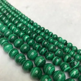 4-10mm Top Quality Natural Malachite Bead Strands DIY Jewelry Supply