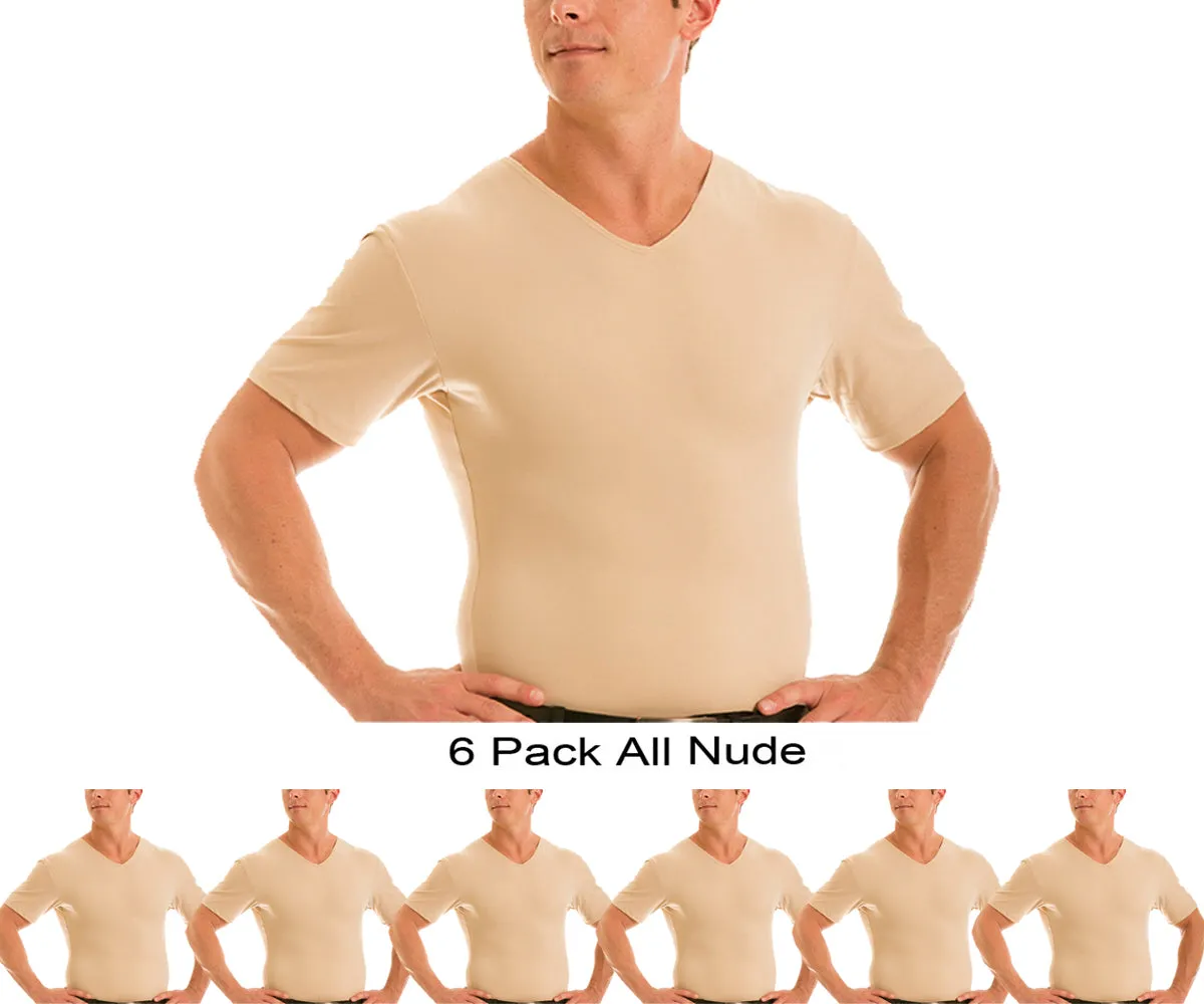 6-Pack Insta Slim Big & Tall Compression V-Necks VS0006BT