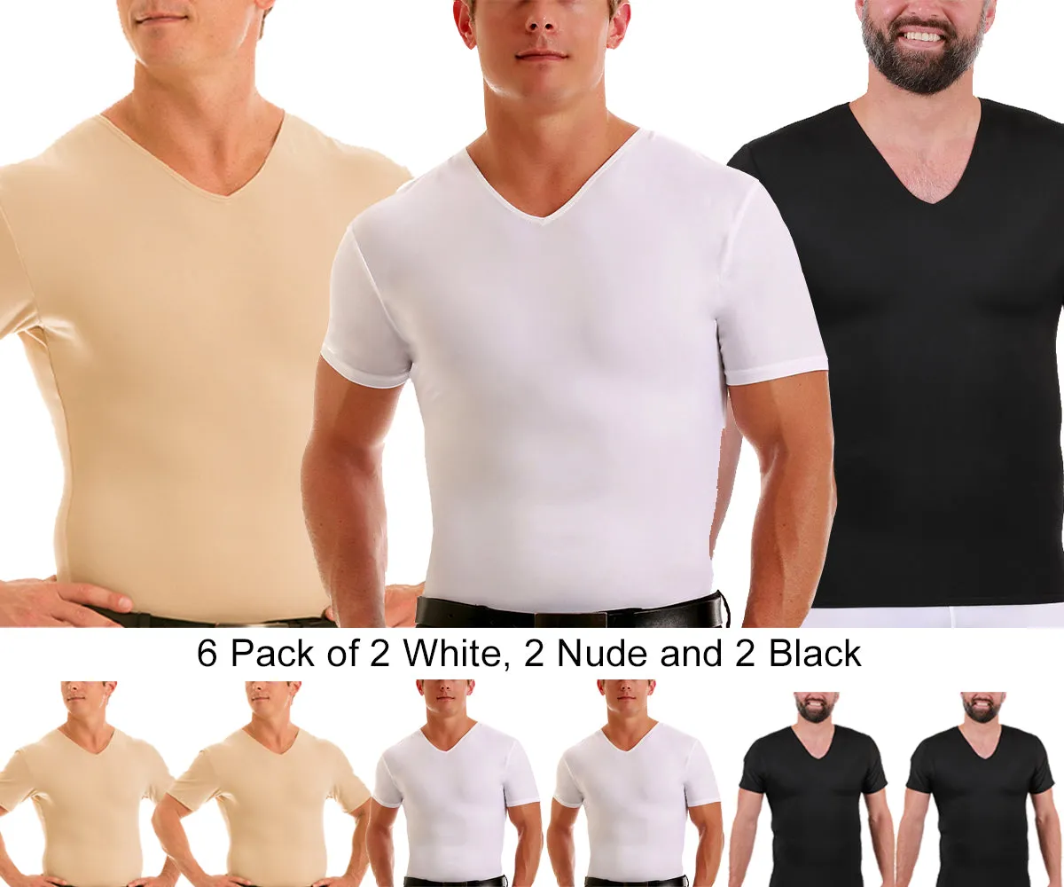 6-Pack Insta Slim Big & Tall Compression V-Necks VS0006BT