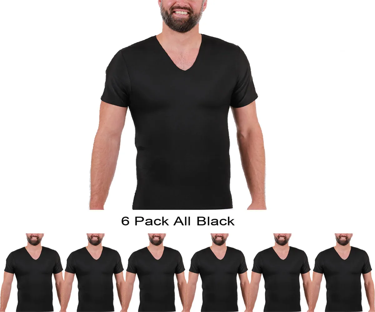 6-Pack Insta Slim Big & Tall Compression V-Necks VS0006BT