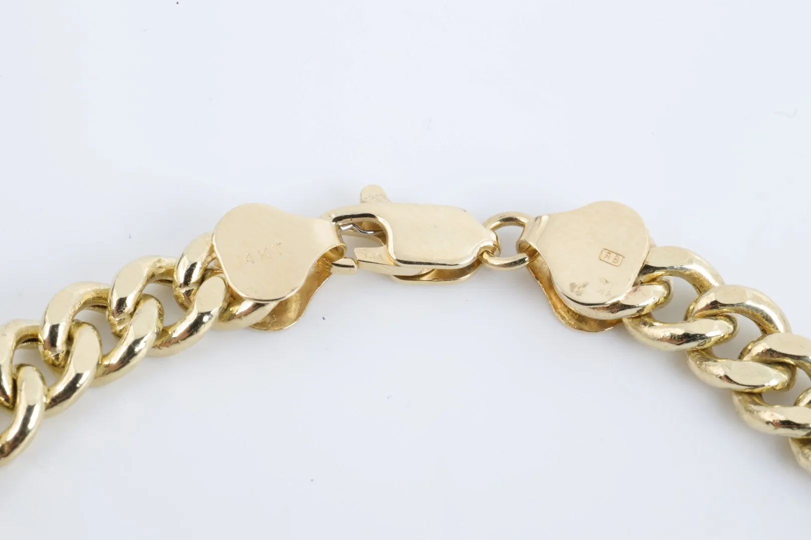 9" 14k Yellow Gold Curb Chain Bracelet (11.07g.)