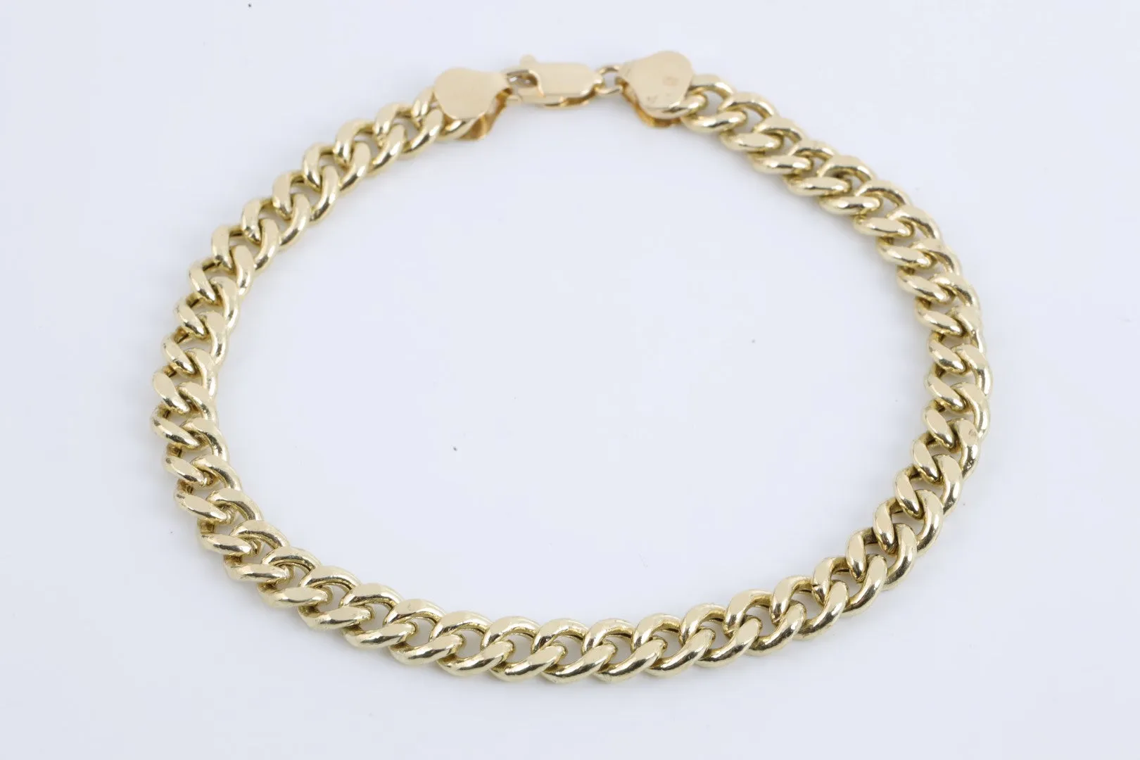 9" 14k Yellow Gold Curb Chain Bracelet (11.07g.)