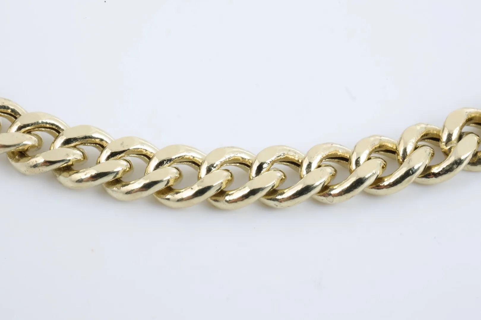 9" 14k Yellow Gold Curb Chain Bracelet (11.07g.)