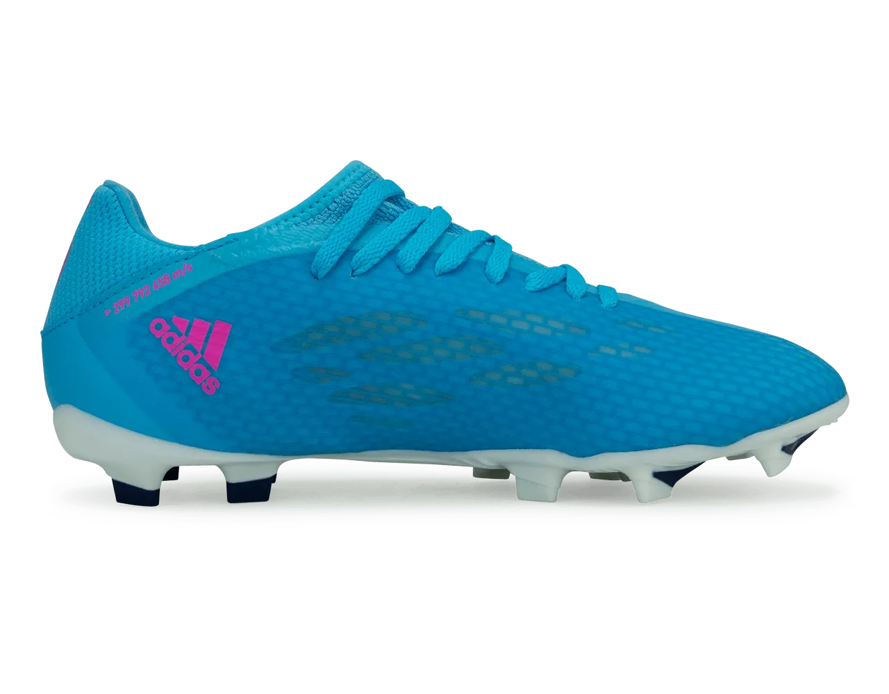 adidas Men's X Speedflow.3 FG Sky Blue/Pink/White