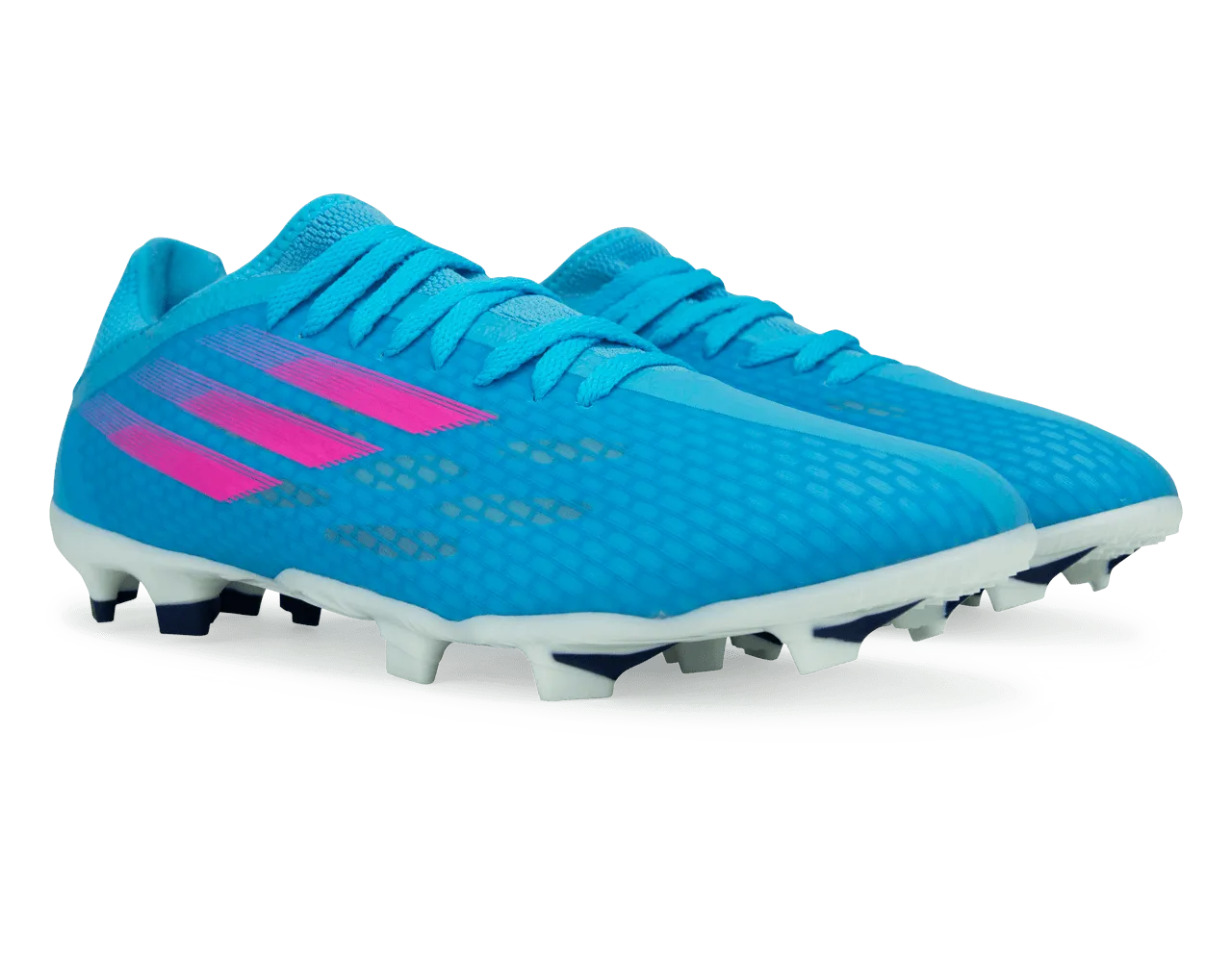 adidas Men's X Speedflow.3 FG Sky Blue/Pink/White