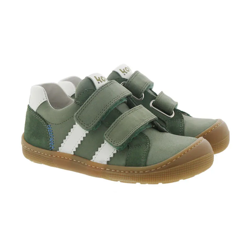 Barefoot Shoe Velcro Napa - Denis Napa Olive