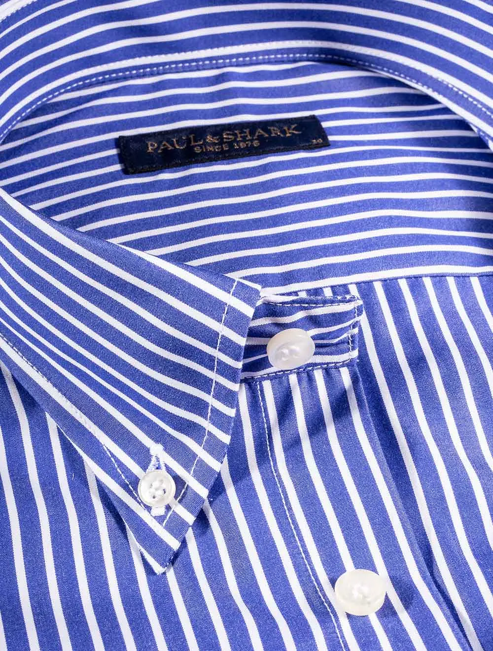 Blue Stripe Button Down Shirt Blue