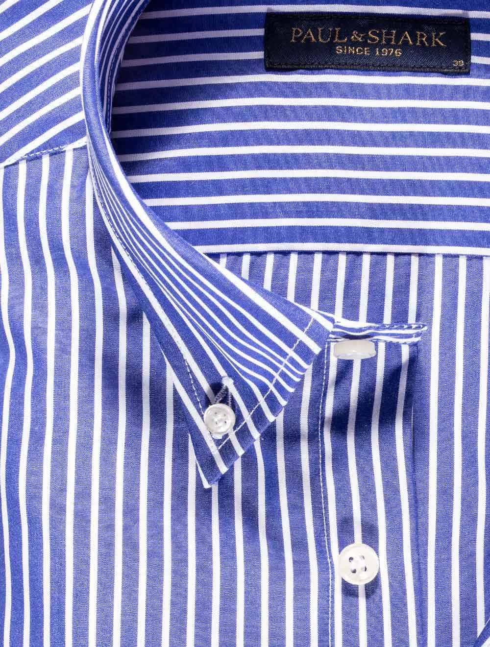 Blue Stripe Button Down Shirt Blue