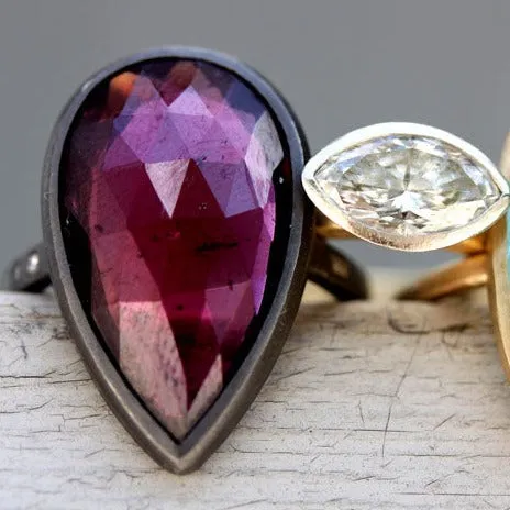 Bold Garnet Ring