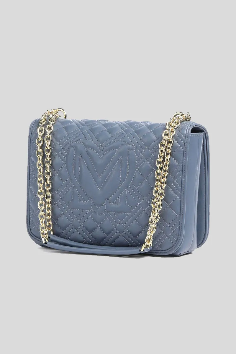 Borsa Quilted Pu - Denim