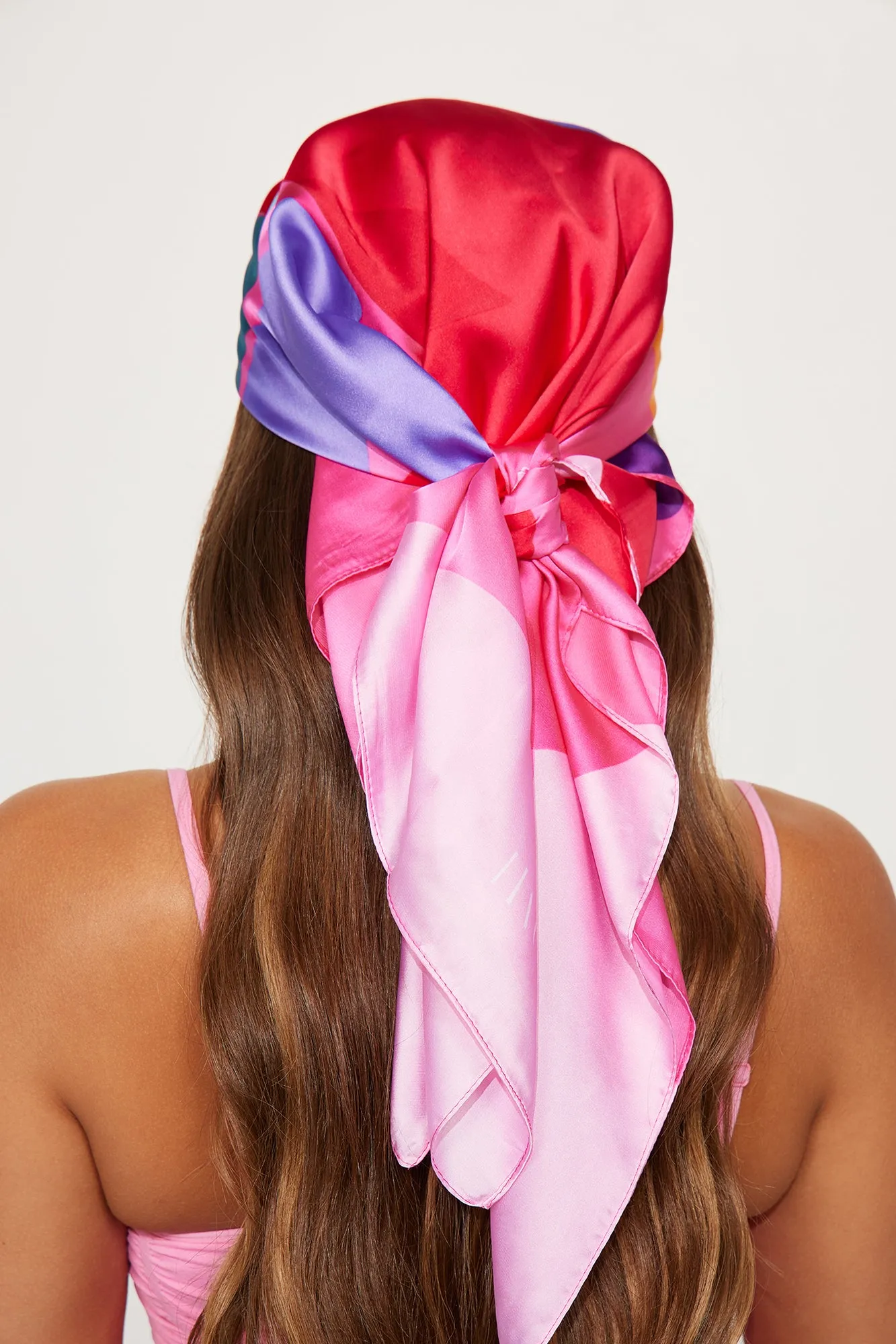 Breezy Floral Head Scarf - Pink