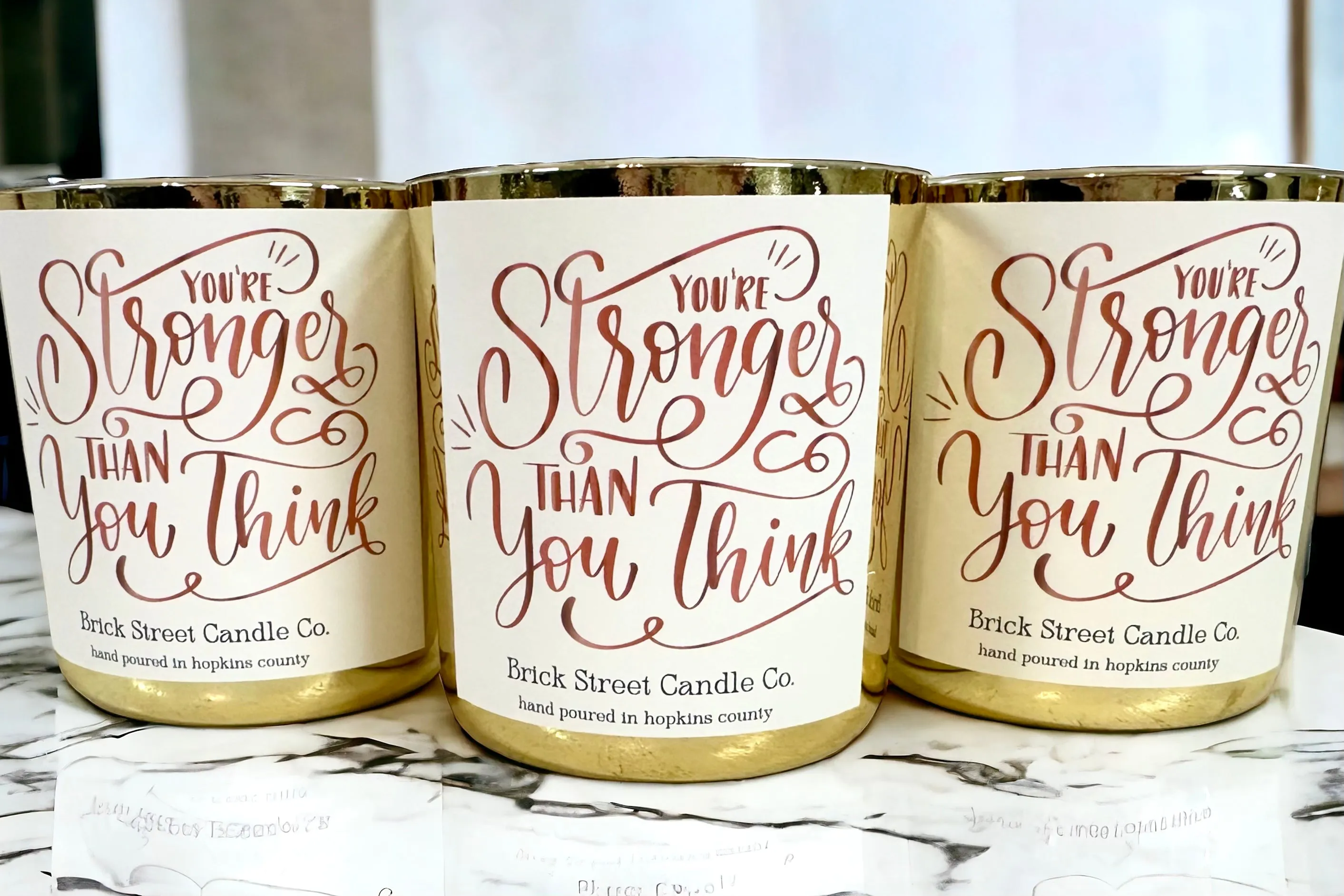 Brick Street Candle Co. ~ Comfort and Motivational Candles