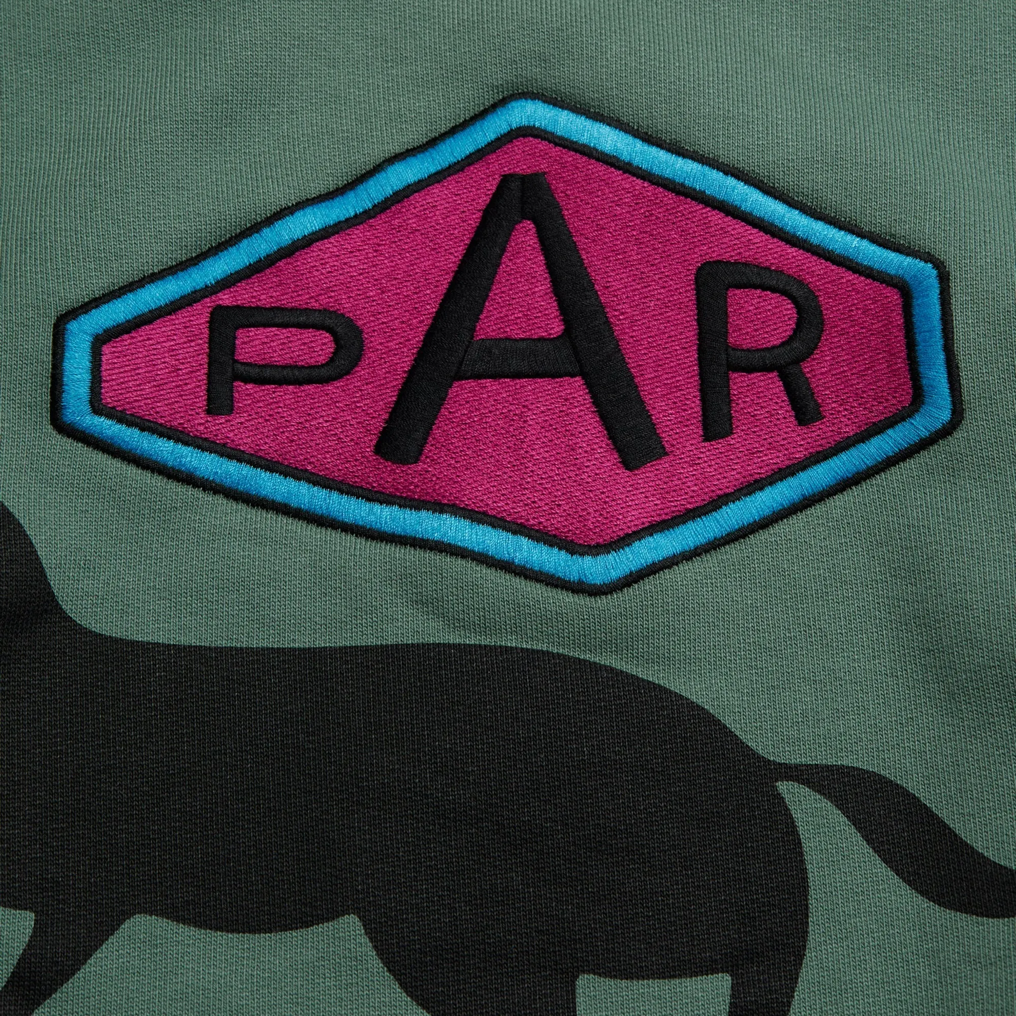 By Parra Snaked By A Horse Crewneck Sweatshirt Pine Green 50216