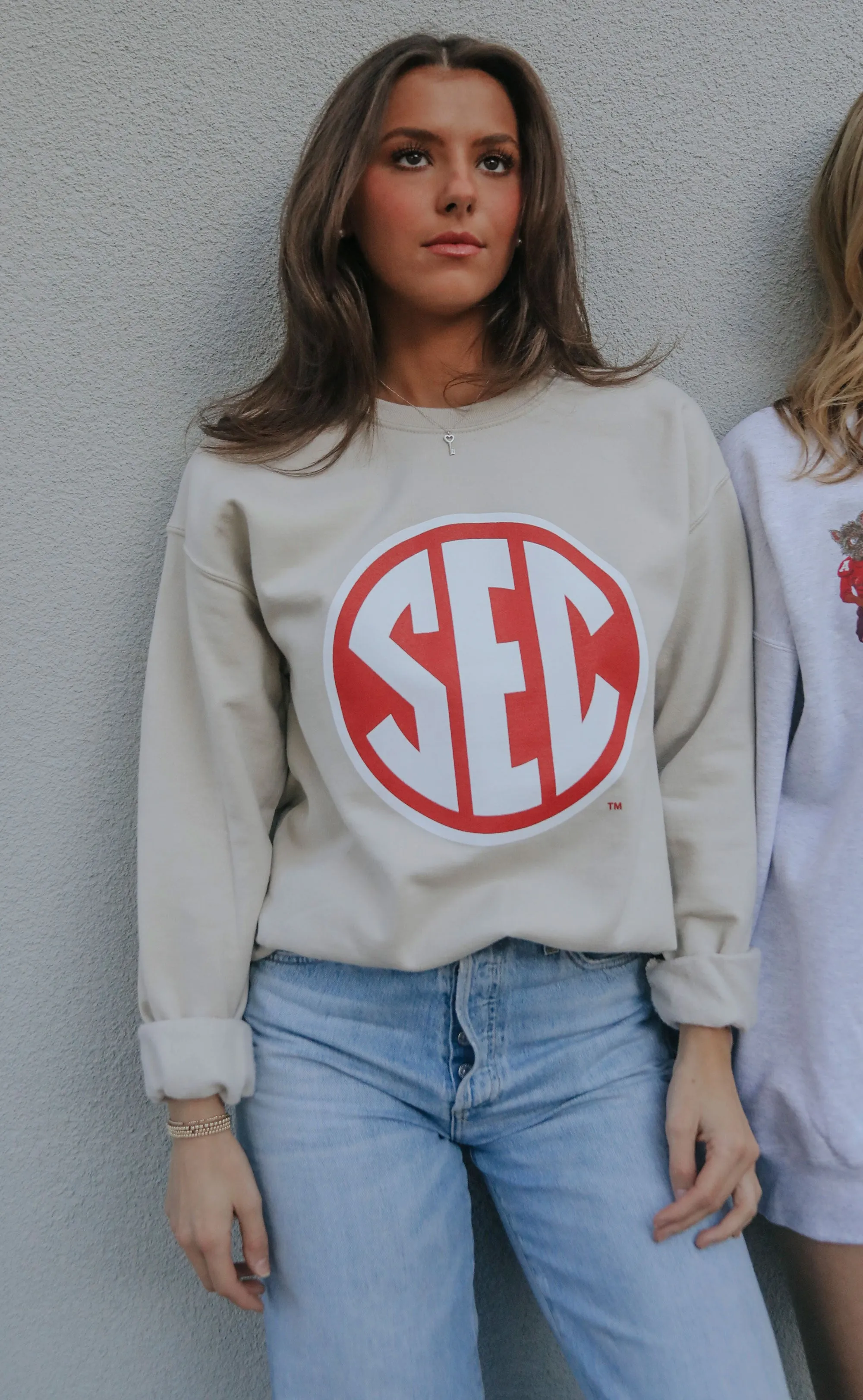 charlie southern: sec red emblem sweatshirt