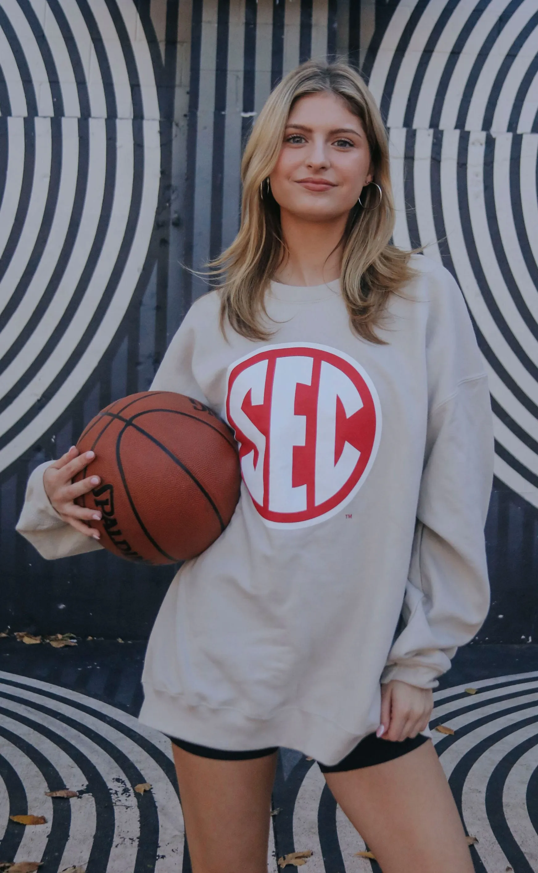 charlie southern: sec red emblem sweatshirt