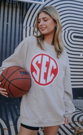 charlie southern: sec red emblem sweatshirt