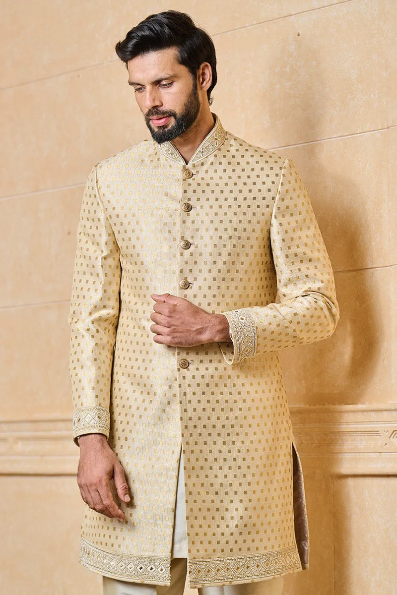 Classic achkan with embroidery details