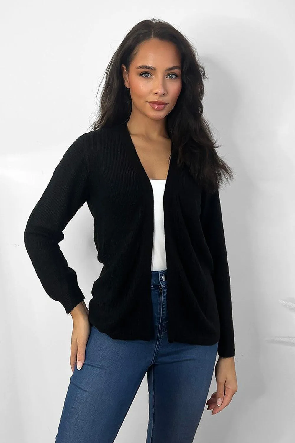 Classic Open Front Cardigan