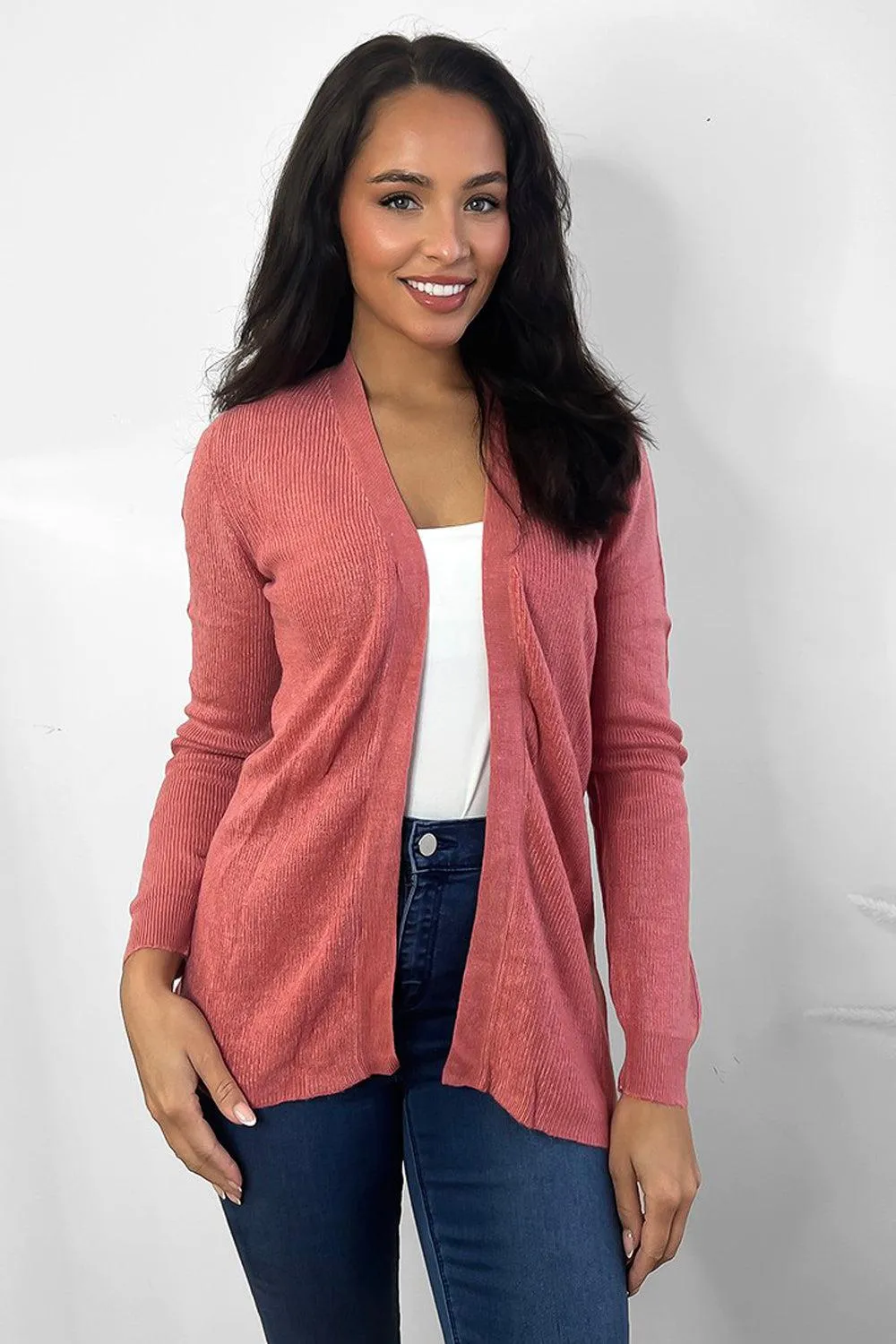 Classic Open Front Cardigan