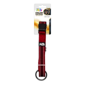 Collar Gde C/Ultra Grip Y Bandas Reflejantes Rojo Fl8727