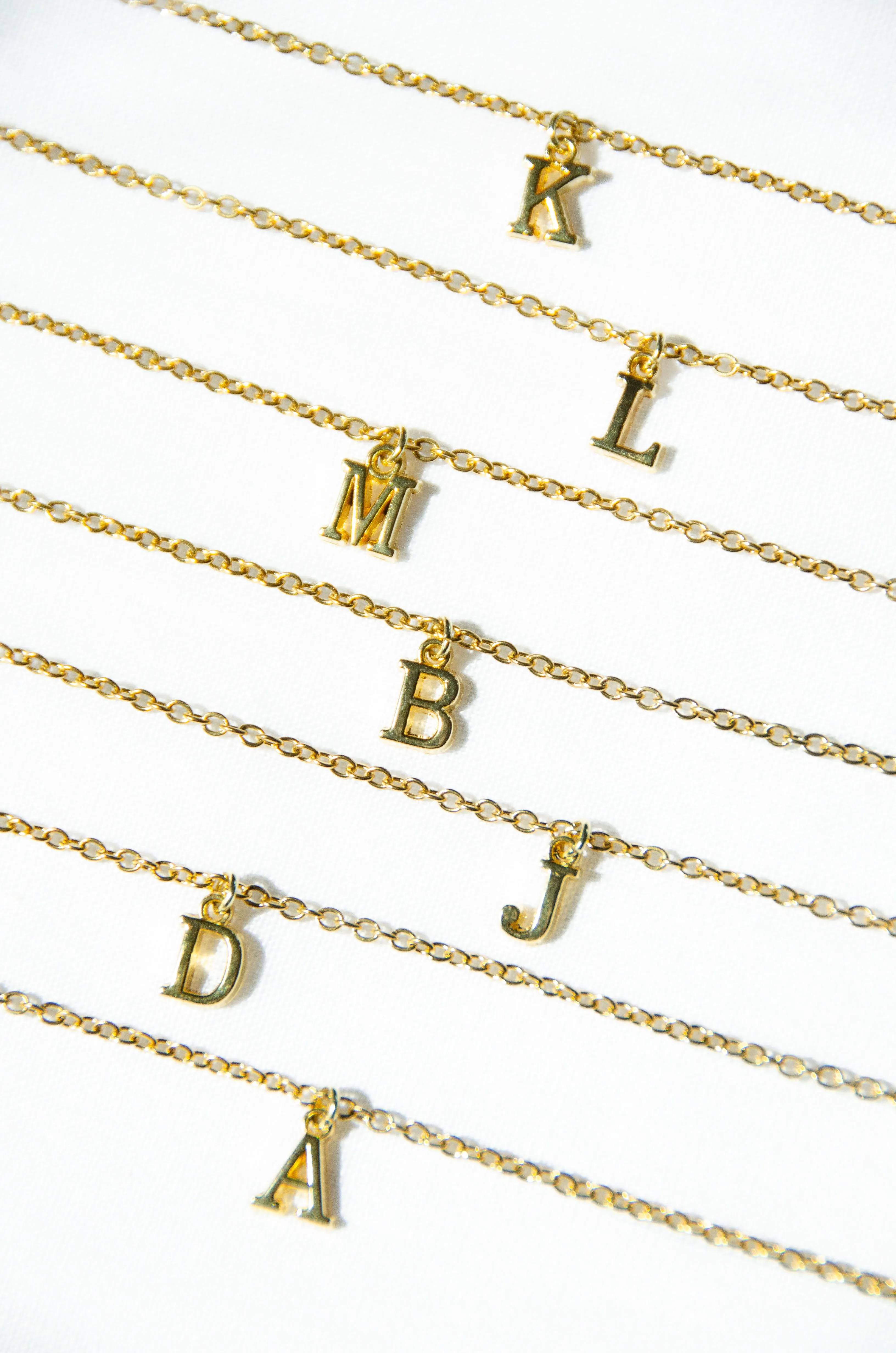 Custom 14K Gold Initial Necklace