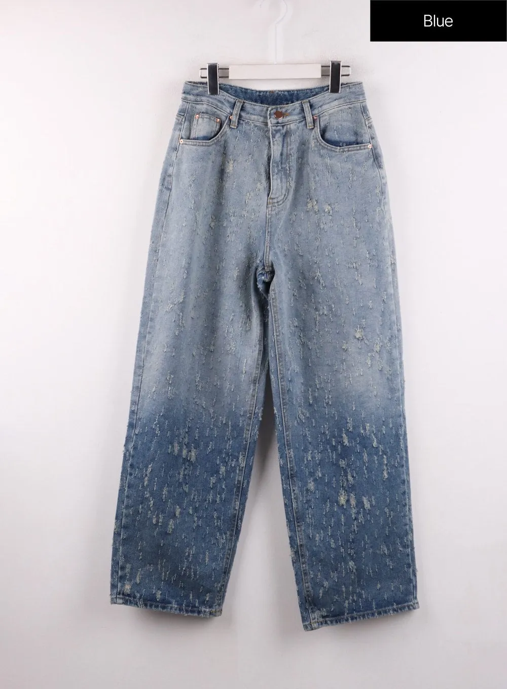 Distressed Wide Leg Denim CF401