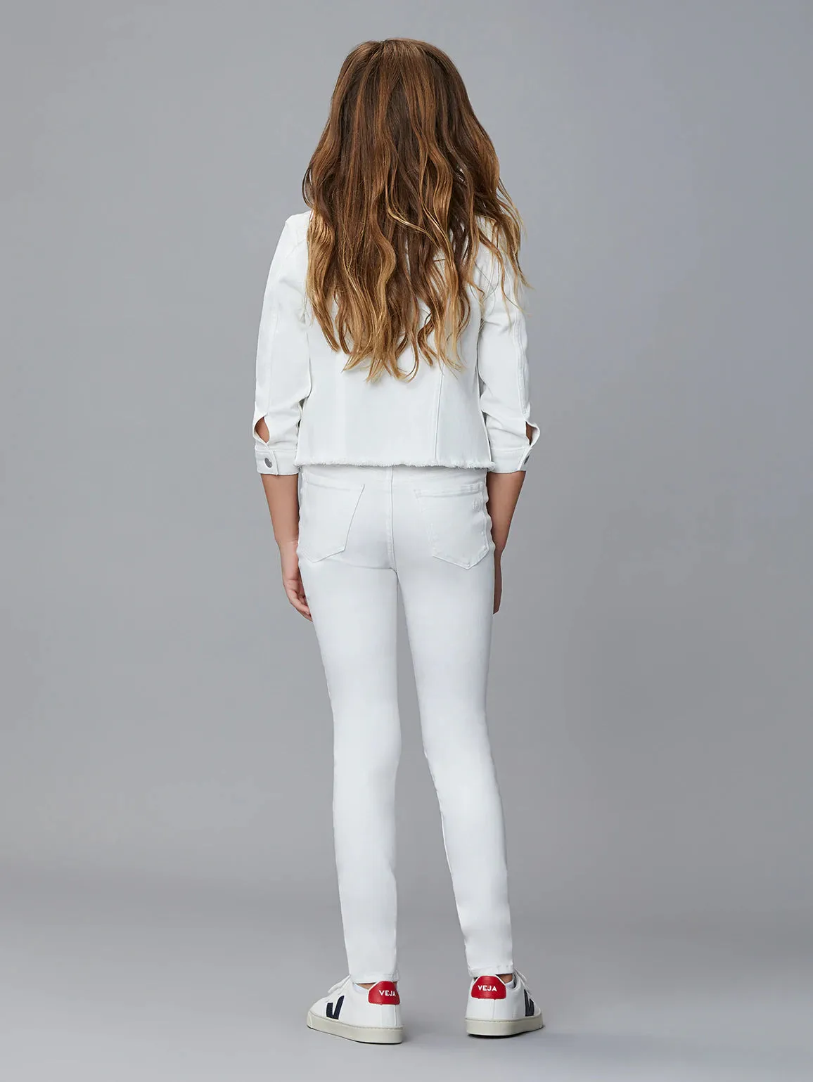 DL Chloe White Hi Rise Jeans