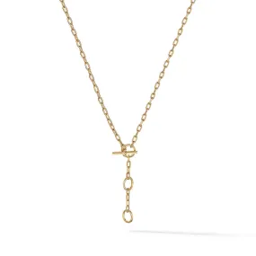 DY Madison Three Ring Chain Necklace in 18K Yellow Gold