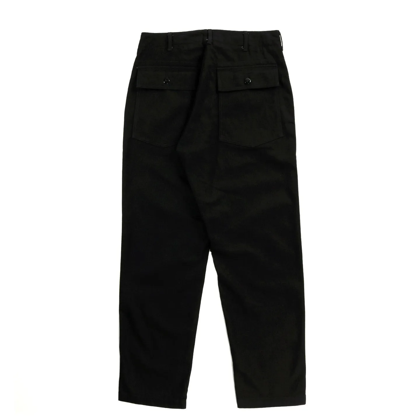 ENGINEERED GARMENTS FATIGUE PANT BLACK COTTON BULL DENIM