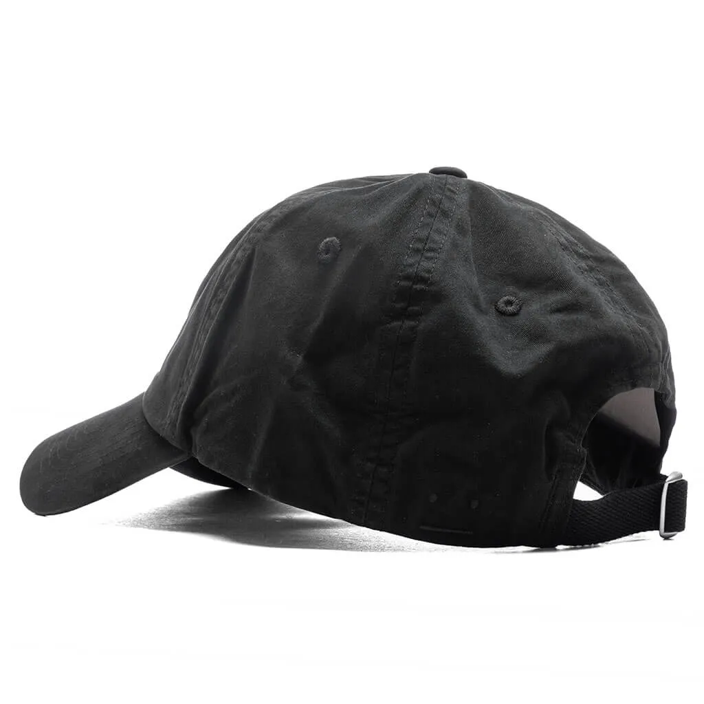 Face Logo Patch Hat - Black