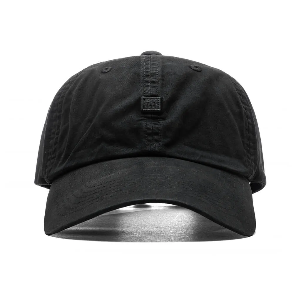 Face Logo Patch Hat - Black