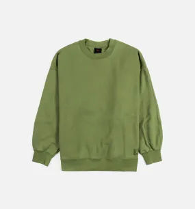 Flight Fleece Womens Crewneck - Light Olive