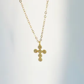 Floral Cross Pendant