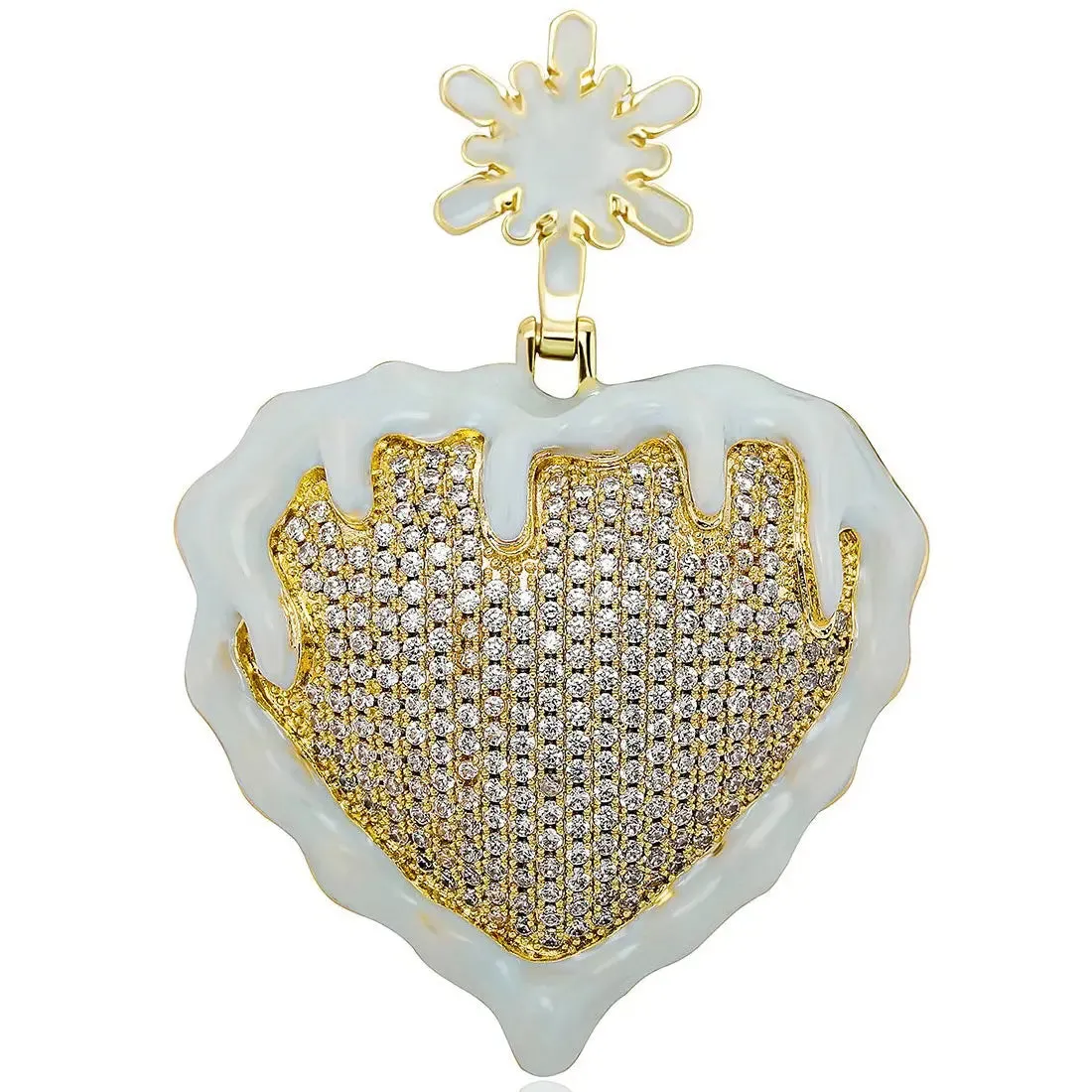 Freezing Diamond Heart Pendant