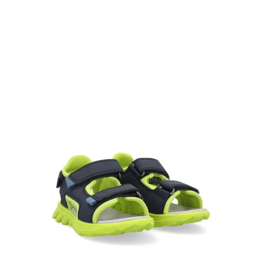 GEOX SANDALO AIRADYUM BO J45F1A BLU-LIME