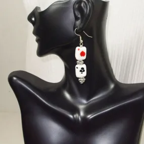 Hadara Card Face Bead Earrings