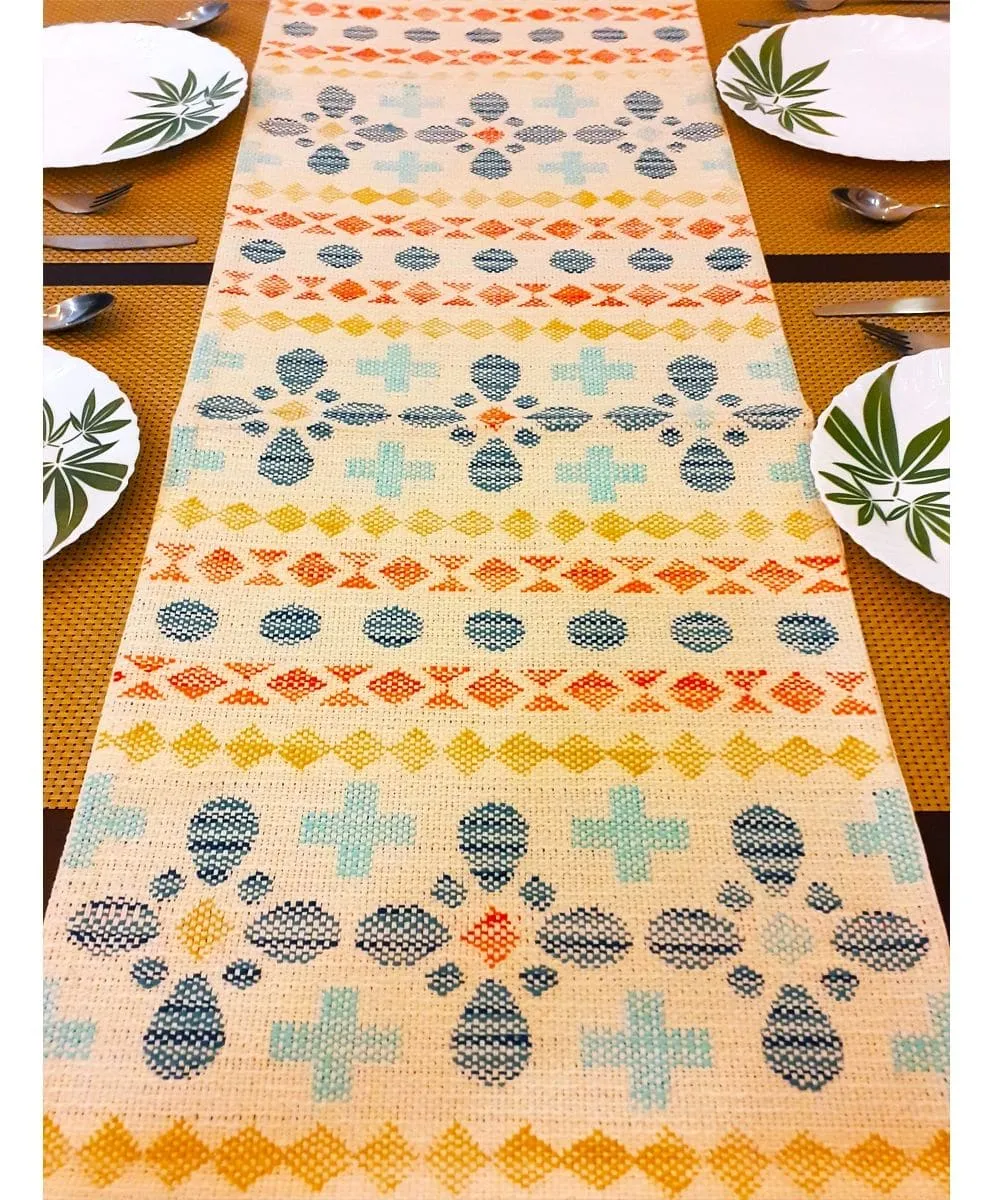 Hand-loom Cotton Table Runner