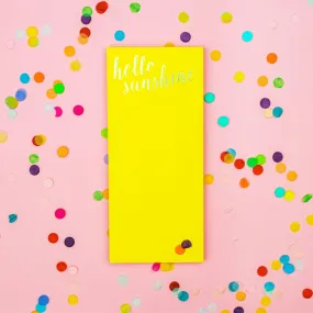 Hello Sunshine Magnetic Notepad