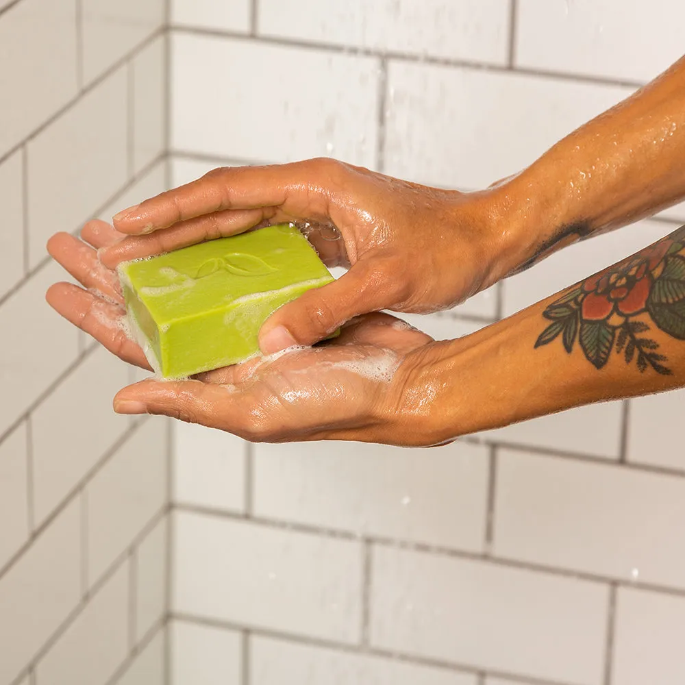 Invigorating Matcha, Lime, & Lemongrass Soap Bar