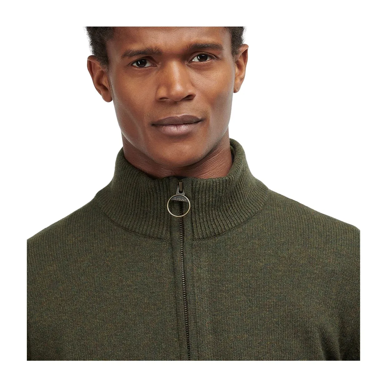 Maglione Barbour Holden Half Zip Verde Melange