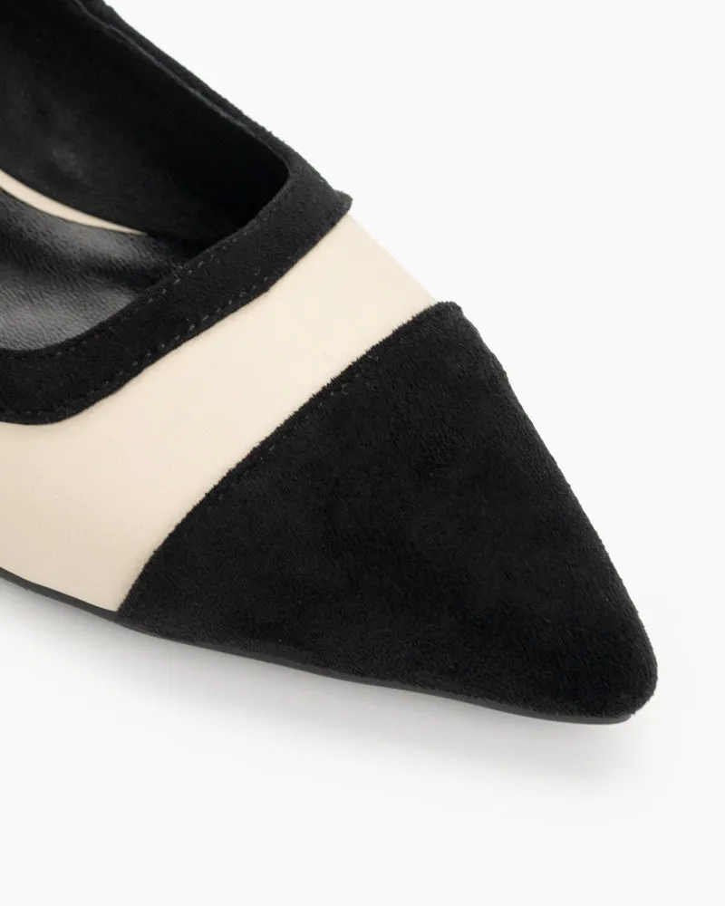 Mary Jane Pointed Toe Slip on Flats Comfort Loafers