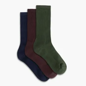 Men's Cotton Crew Sock | Bold Chromatics (3-Pack)