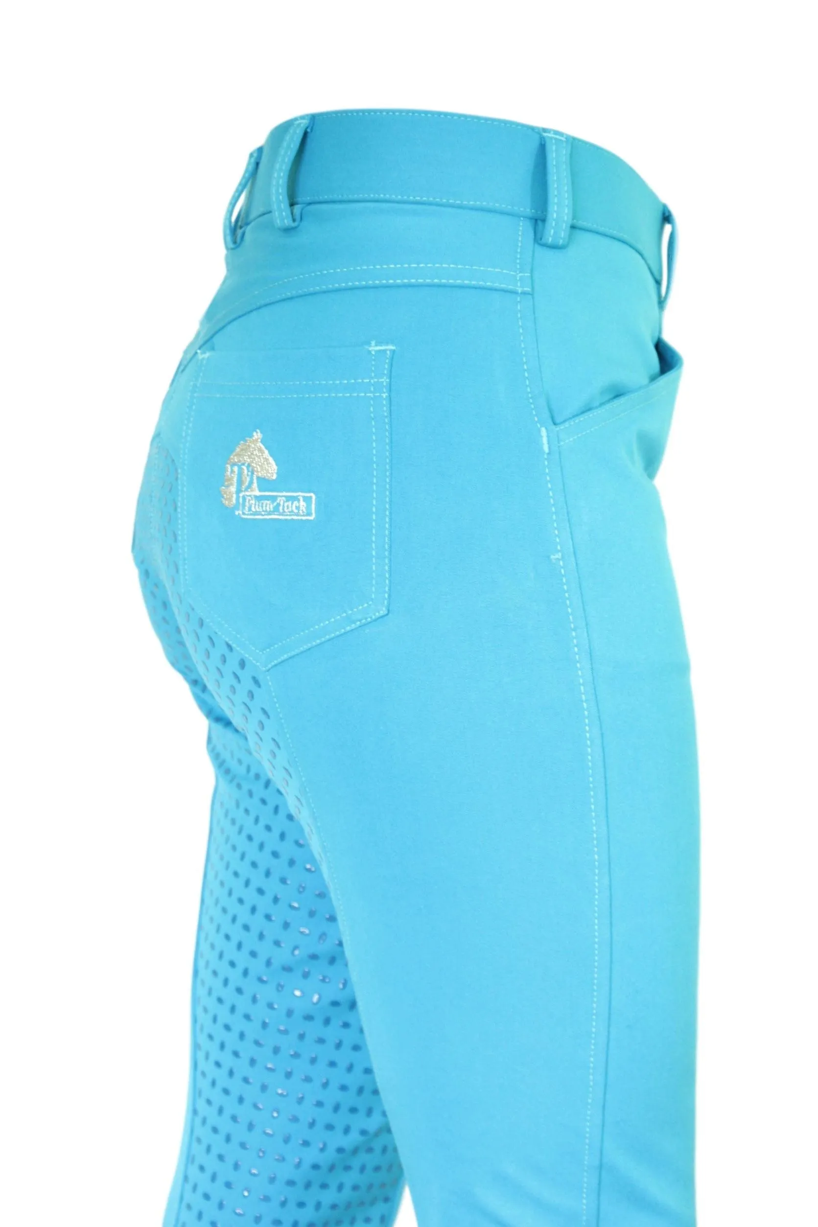 Micro Woven Cotton Blend Jodhpurs in Turquoise - Final runout, Last sizes