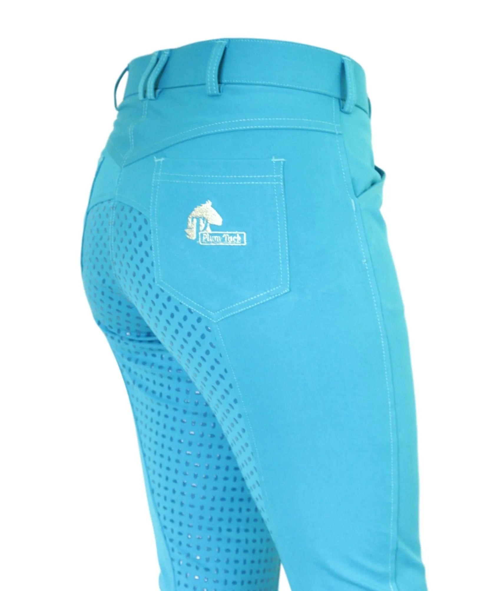 Micro Woven Cotton Blend Jodhpurs in Turquoise - Final runout, Last sizes